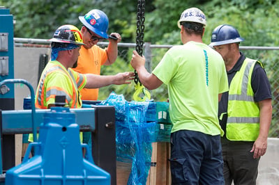 On the jobsite with Team EJP installing AVT EZ Valves in Westfield, MA