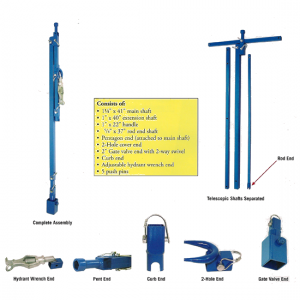 New Concept Tools all-in-one combo key shown with all components close-up and the full handle assembly