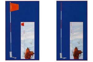 New Concept Tools spring loaded hydrant marker flags in packages