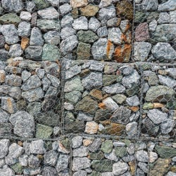 Close up image of Gabion blocks