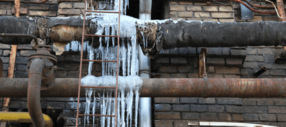 Pipes With Ice Hanging Off It