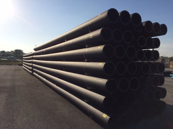 Pile of HDPE Pipe