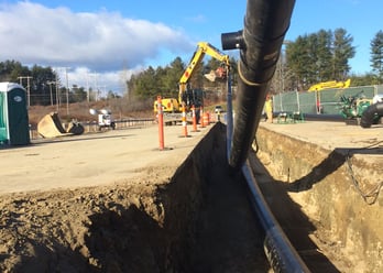 HDPE Pipe in Trench