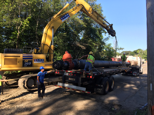 Braintree Crossing Waterworks Unloading