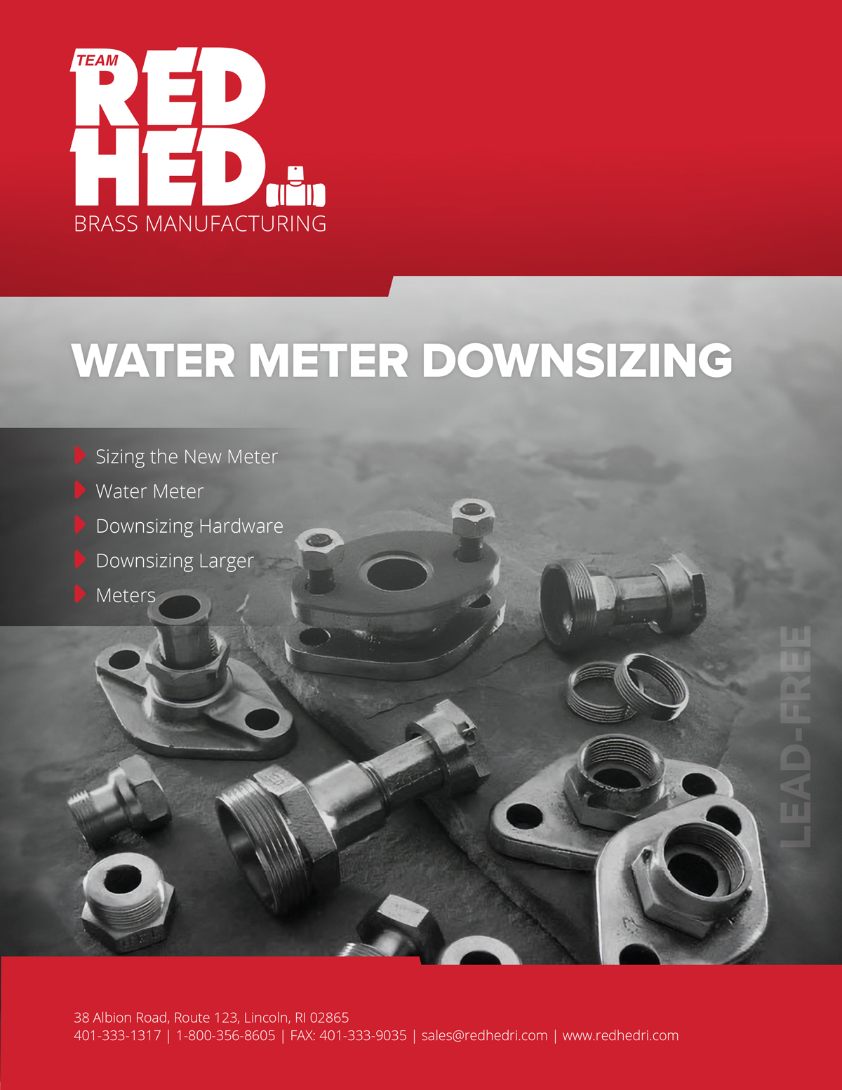 Red Hed Water Meter Downsizing Guide Cover